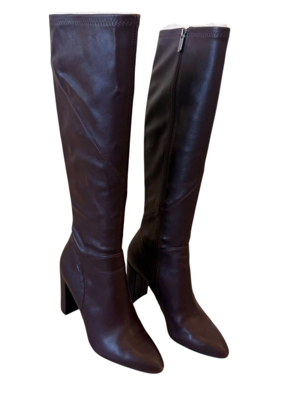 Sarto by Franco Sarto Burgundy Knee High Block Heel Boots Size 9